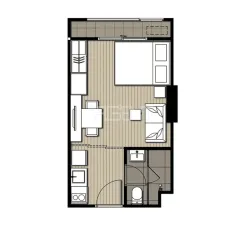 ขายคอนโดมิเนียม ไอดีโอ โมบิ พญาไท  21.56 sq.m,  ห้องนอน Studio