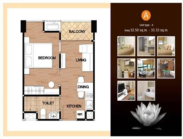 ขาย และให้เช่าคอนโดมิเนียม บ้าน นวธารา  45 sq.m, 1 ห้องนอน