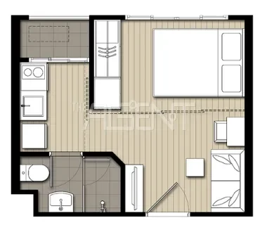 ขายคอนโดมิเนียม ไอดีโอ โมบิ สุขุมวิท อีสต์เกต  21.97 sq.m,  ห้องนอน Studio