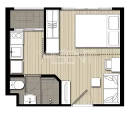 ขายคอนโดมิเนียม ไอดีโอ โมบิ สุขุมวิท อีสต์เกต  21.97 sq.m,  ห้องนอน Studio