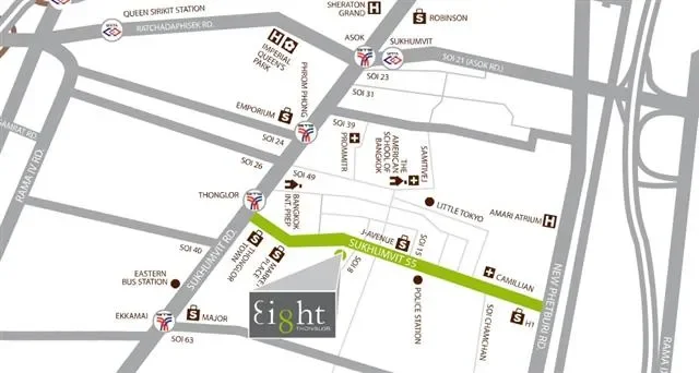 ขายคอนโดมิเนียม เอท ทองหล่อ เรสซิเดนส์  48.71 sq.m, 1 ห้องนอน