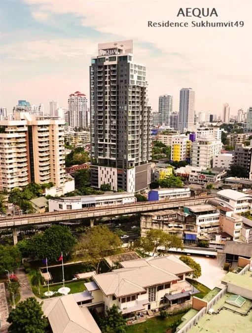 ขายพร้อมผู้เช่าคอนโดมิเนียม เอควา เรสซิเดนซ์ สุขุมวิท 49  55.5 sq.m, 1 ห้องนอน