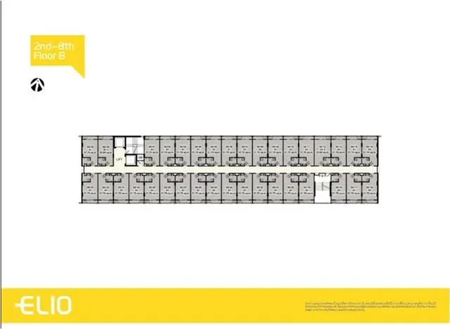 ขายพร้อมผู้เช่าคอนโดมิเนียม เอลลิโอ คอนโด  30.2 sq.m, 1 ห้องนอน