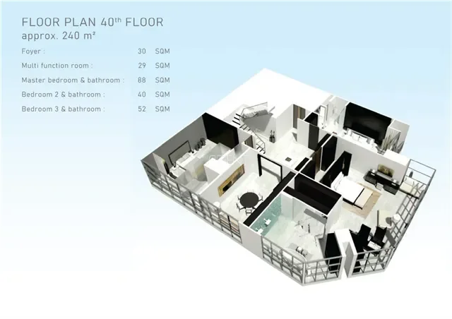 ขายคอนโดมิเนียม สาธร การ์เด้นส์  462 sq.m, 3 ห้องนอน Pent House