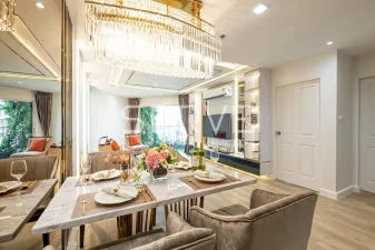 3 นอน มีอ่าง ห้องกว้างอยู่สบาย บนทำเลดีๆ คอนโดใกล้ MRT พระราม 9  500 ม. และห้างเซ็นทรัล/ให้เช่าคอนโด