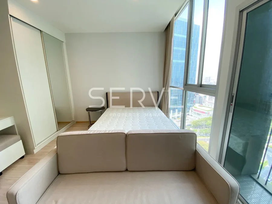 ขายและให้เช่า ห้องสตูดิโอ  วิวเมือง ชั้นสูง 15+ ติด MRT ศูนย์วัฒนธรรม 80 ม.