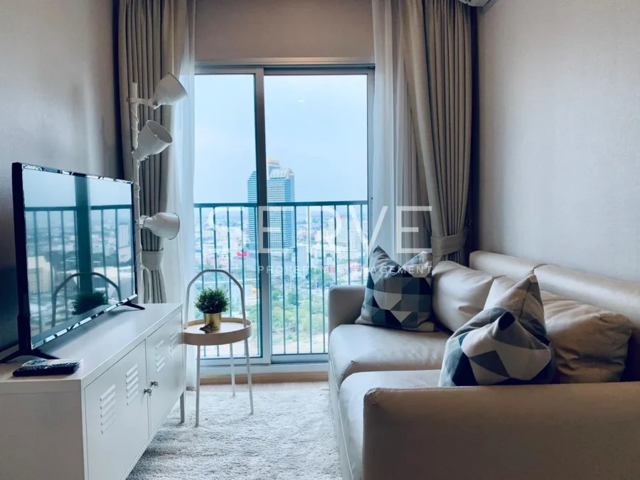 ชั้นสูง 30+ วิวเมือง ทำเลดี / สตูดิโอใกล้ MRT ศูนย์วัฒนธรรมฯ 80 ม. / คอนโดพ