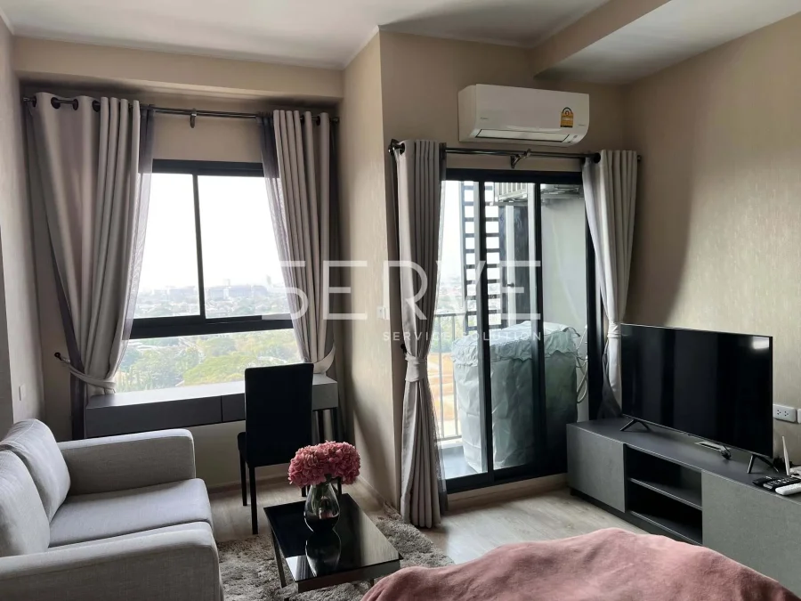 1 Bed เฟอร์ครบพร้อมอยู่! ราคาสุดคุ้ม ทำเลดี แอร์พอร์ตเรลลิงก์ รามคำแหง/ สำหรับเช่า