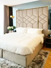 สตูดิโอ กั้นห้อง แต่งสวยมาก สไตล์ Modern ผสมผสานความ Luxury บนสุดยอดทำเล ติด BTS เพลินจิต