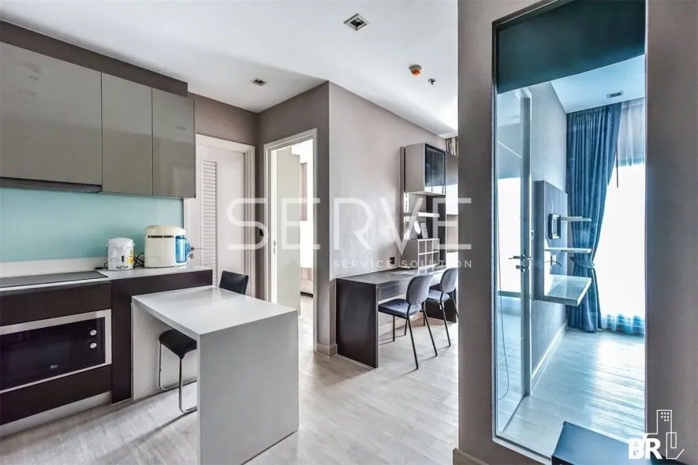 2 นอน 1 น้ำ ห้องสวย ทำเลดี คอนโดติด BTS สะพานควาย 55 ม. / ให้เช่าและขายคอนโด