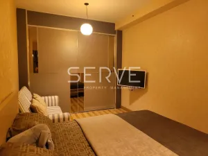 1 ห้องนอน ห้องกว้างอยู่สบาย ครัวปิด ทำเลดี ใกล้ MRT พระราม 9  450 ม. / ให้เช่าคอนโด