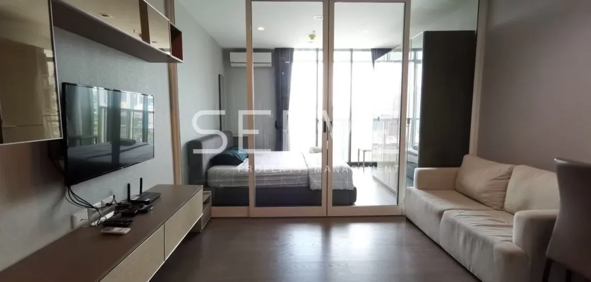 1 นอน ห้องสวย บนทำเลดีๆ คอนโดใกล้ MRT พระราม 9  600 ม. และห้างเซ็นทรัล / ให้เช่าและขายคอนโด