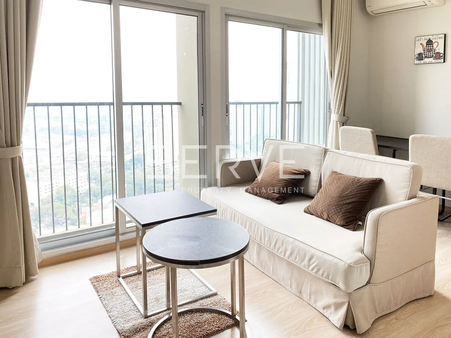 2 นอน 2 น้ำ ห้องคอมบาย กว้างอยู่สบาย ชั้นสูงเสียดฟ้า บนทำเลสุดฮอต คอนโดติด MRT ศูนย์วัฒนธรรมฯ 80 ม.