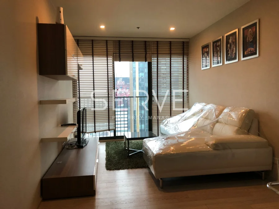 1 นอน 1 น้ำ มีอ่าง เฟอร์ครบพร้อมอยู่ ทำเลดี BTS ทองหล่อ 2.1 กม. / ให้เช่าและขายคอนโด