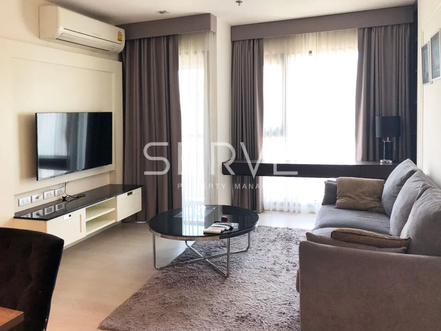 1 นอน ห้องคอมบาย 48.88 ตร.ม. ชั้นสูง 20+ ทำเลเริ่ด คอนโดใกล้ BTS ทองหล่อ 350 ม. สะดวกมีรถรับส่ง