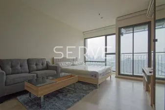 สตูดิโอ ห้องสวย บนทำเลดีๆ คอนโดใกล้ MRT พระราม 9  300 ม. และห้างเซ็นทรัล / ให้เช่าคอนโด