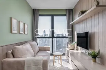 1 ห้องนอน 1 ห้องน้ำ ทำเลดี ใจกลางอโศก ติด MRT สุขุมวิท 20 ม. และ BTS อโศก 230 ม. /ให้เช่าและขายคอนโด