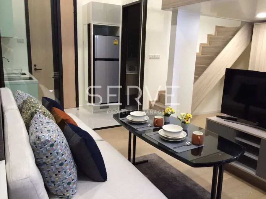 Loft Duplex 1 นอน ห้องสวย เพดานสูง บนทำเลดีๆ คอนโดใกล้ MRT พระราม 9  450 ม. / ให้เช่าและขายคอนโด